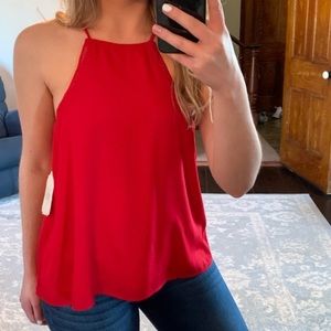 Altar’d State Red Halter Tank Top Size Medium
